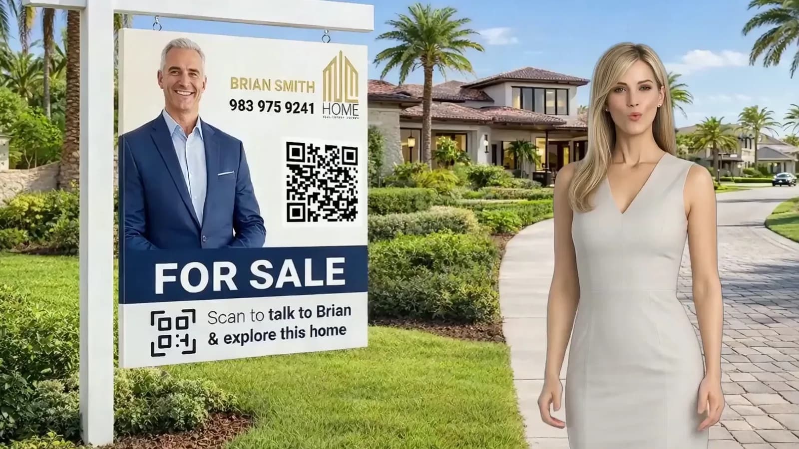 Real Estate interactive print experience poster